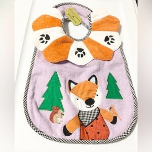 Mackenzie Childs Fox Bib NEW